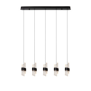 Lucide KLIGANDE - Suspension - LED Dim. - 5x7,8W 2700K - Noir