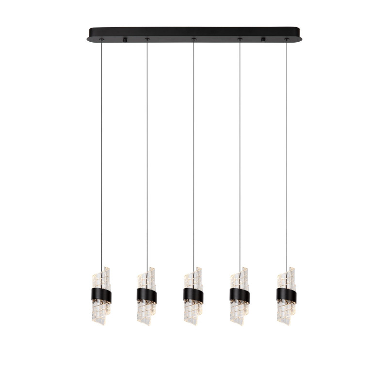 Lucide KLIGANDE - Suspension - LED Dim. - 5x7,8W 2700K - Noir