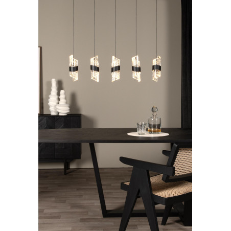 Lucide KLIGANDE - Suspension - LED Dim. - 5x7,8W 2700K - Noir