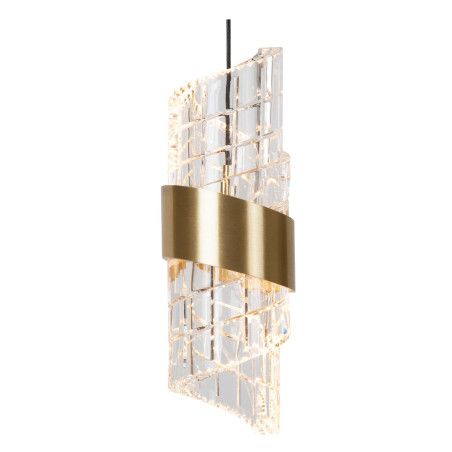 Lucide KLIGANDE - Suspension - Ø 30 cm - LED Dim. - 5x8W 2700K - Or Mat / Laiton