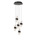 Lucide KLIGANDE - Suspension - Ø 30 cm - LED Dim. - 5x8W 2700K - Noir