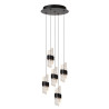 Lucide KLIGANDE - Suspension - Ø 30 cm - LED Dim. - 5x8W 2700K - Noir