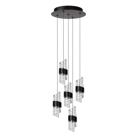 Lucide KLIGANDE - Suspension - Ø 30 cm - LED Dim. - 5x8W 2700K - Noir