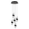 Lucide KLIGANDE - Suspension - Ø 30 cm - LED Dim. - 5x8W 2700K - Noir
