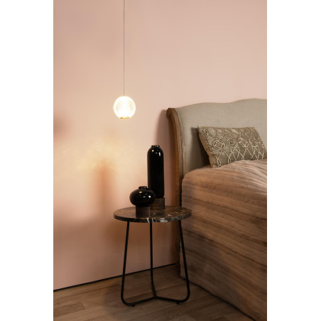 Lucide CINTRA - Suspension - Ø 14 cm - LED - 1x5,7W 2700K - Transparent