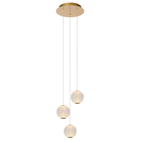 Lucide CINTRA - Suspension - Ø 25 cm - LED Dim. - 3x4,7W 2700K - Transparent