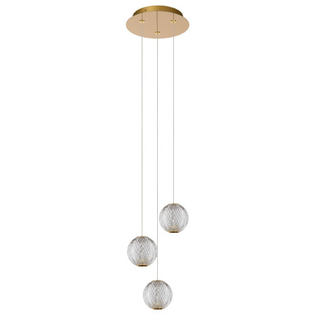 Lucide CINTRA - Suspension - Ø 25 cm - LED Dim. - 3x4,7W 2700K - Transparent