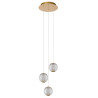 Lucide CINTRA - Suspension - Ø 25 cm - LED Dim. - 3x4,7W 2700K - Transparent