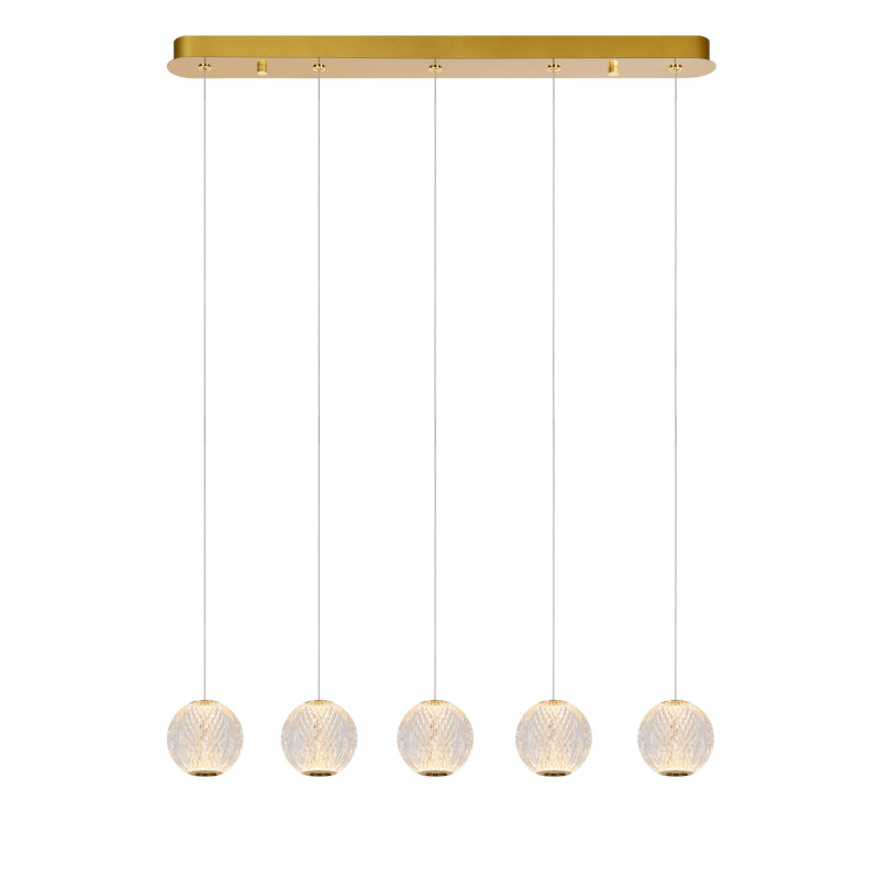 Lucide CINTRA - Suspension - LED Dim. - 5x4,7W 2700K - Transparent