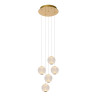 Lucide CINTRA - Suspension - Ø 32 cm - LED Dim. - 5x4,7W 2700K - Transparent