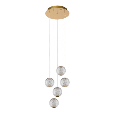 Lucide CINTRA - Suspension - Ø 32 cm - LED Dim. - 5x4,7W 2700K - Transparent