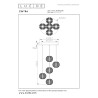 Lucide CINTRA - Suspension - Ø 32 cm - LED Dim. - 5x4,7W 2700K - Transparent
