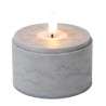 Lucide VELAS - Lampe de table - Piles - Ø 8 cm - LED - 3x0,2W 2700K - Fumé - Ensemble de 3