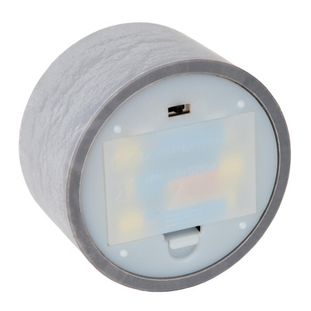 Lucide VELAS - Lampe de table - Piles - Ø 8 cm - LED - 3x0,2W 2700K - Fumé - Ensemble de 3
