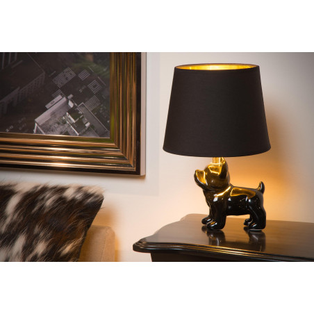 Lucide EXTRAVAGANZA SIR WINSTON - Lampe de table - 1xE14 - Noir