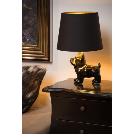 Lucide EXTRAVAGANZA SIR WINSTON - Lampe de table - 1xE14 - Noir