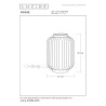 Lucide GOSSE - Lampe de table - Ø 19,7 cm - 1xE14 - Blanc