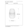Lucide FLORES - Lampe de table - Ø 14,1 cm - 1xE14 - Blanc