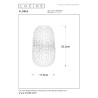 Lucide FLORES - Lampe de table - Ø 17,5 cm - 1xE14 - Blanc