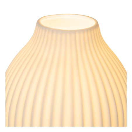 Lucide MOMORO - Lampe de table - 1xE14 - Blanc - L 17,8 x P 17,8 x H 40,2 cm