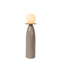 Lucide FIGARO - Lampe de table - Ø 12 cm - 1xG9 - Gris - H 45 cm