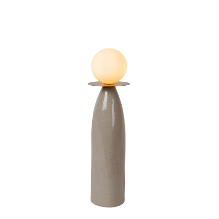 Lucide FIGARO - Lampe de table - Ø 12 cm - 1xG9 - Gris - H 45 cm