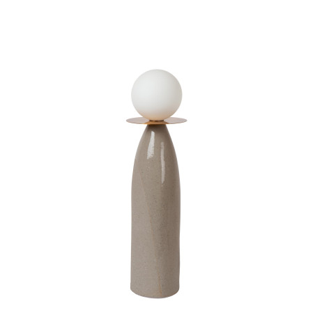 Lucide FIGARO - Lampe de table - Ø 12 cm - 1xG9 - Gris - H 45 cm