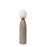 Lucide FIGARO - Lampe de table - Ø 12 cm - 1xG9 - Gris - H 45 cm