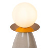 Lucide FIGARO - Lampe de table - Ø 12 cm - 1xG9 - Gris - H 45 cm