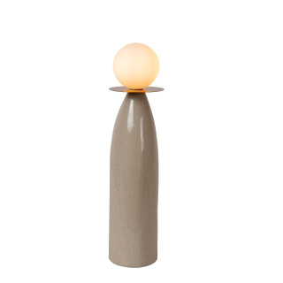 Lucide FIGARO - Lampe de table - Ø 12 cm - 1xG9 - Gris - H 48,8 cm