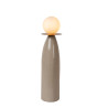 Lucide FIGARO - Lampe de table - Ø 12 cm - 1xG9 - Gris - H 48,8 cm