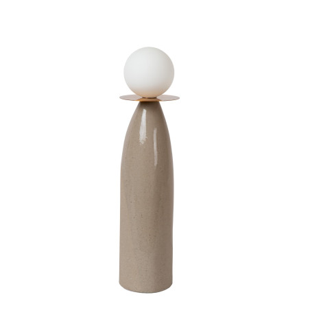 Lucide FIGARO - Lampe de table - Ø 12 cm - 1xG9 - Gris - H 48,8 cm