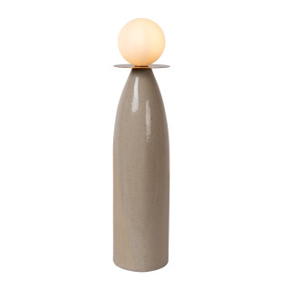 Lucide FIGARO - Lampe de table - Ø 12 cm - 1xG9 - Gris - H 53,5 cm