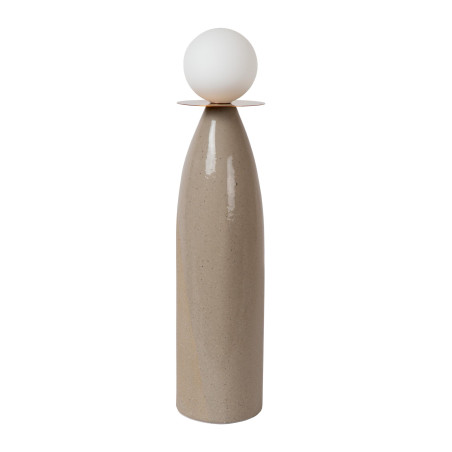 Lucide FIGARO - Lampe de table - Ø 12 cm - 1xG9 - Gris - H 53,5 cm