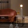 Lucide FIGARO - Lampe de table - Ø 12 cm - 1xG9 - Gris - H 53,5 cm