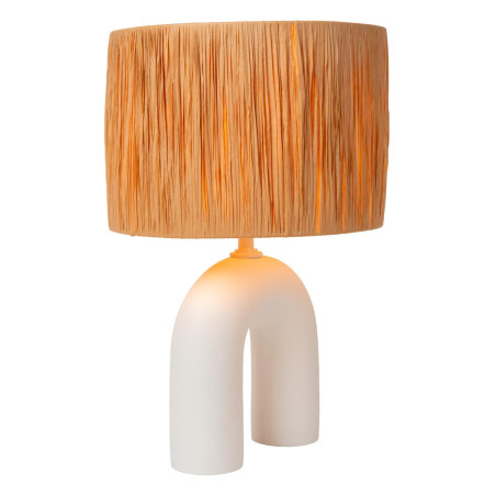 Lucide RONDA - Lampe de table - 1xE27 - Blanc