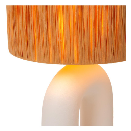 Lucide RONDA - Lampe de table - 1xE27 - Blanc