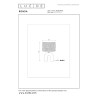 Lucide RONDA - Lampe de table - 1xE27 - Blanc