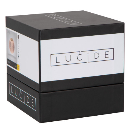 Lucide CINTRA - Lampe de table Rechargeable - Batterie/Piles - Ø 9 cm - LED 3 StepDim - 1x1,5W 2700K - Transparent