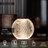 Lucide CINTRA - Lampe de table Rechargeable - Batterie/Piles - Ø 11 cm - LED 3 StepDim - 1x2W 2700K - Transparent