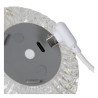 Lucide CINTRA - Lampe de table Rechargeable - Batterie/Piles - Ø 11 cm - LED 3 StepDim - 1x2W 2700K - Transparent
