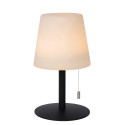 Lucide RIO - Lampe de table Rechargeable Intérieur/Extérieur - Batterie/Piles - Ø 15,5 cm - LED Dim. - 1x1,8W 3000K - IP44 -