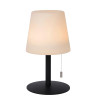 Lucide RIO - Lampe de table Rechargeable Intérieur/Extérieur - Batterie/Piles - Ø 15,5 cm - LED Dim. - 1x1,8W 3000K - IP44 -