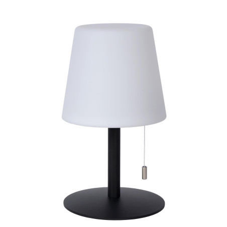 Lucide RIO - Lampe de table Rechargeable Intérieur/Extérieur - Batterie/Piles - Ø 15,5 cm - LED Dim. - 1x1,8W 3000K - IP44 -
