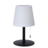 Lucide RIO - Lampe de table Rechargeable Intérieur/Extérieur - Batterie/Piles - Ø 15,5 cm - LED Dim. - 1x1,8W 3000K - IP44 -