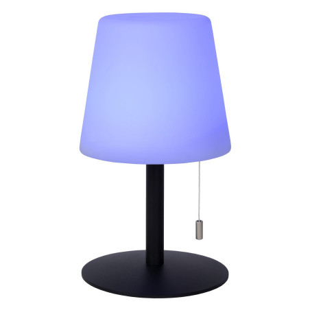 Lucide RIO - Lampe de table Rechargeable Intérieur/Extérieur - Batterie/Piles - Ø 15,5 cm - LED Dim. - 1x1,8W 3000K - IP44 -