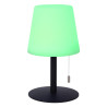 Lucide RIO - Lampe de table Rechargeable Intérieur/Extérieur - Batterie/Piles - Ø 15,5 cm - LED Dim. - 1x1,8W 3000K - IP44 -