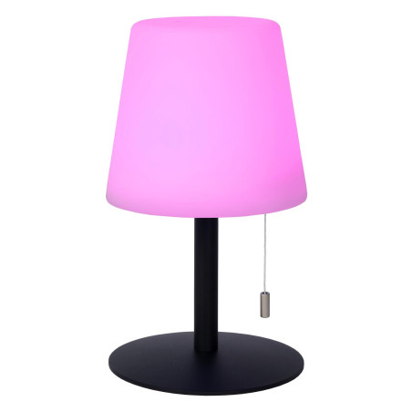 Lucide RIO - Lampe de table Rechargeable Intérieur/Extérieur - Batterie/Piles - Ø 15,5 cm - LED Dim. - 1x1,8W 3000K - IP44 -