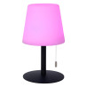 Lucide RIO - Lampe de table Rechargeable Intérieur/Extérieur - Batterie/Piles - Ø 15,5 cm - LED Dim. - 1x1,8W 3000K - IP44 -