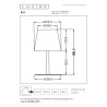 Lucide RIO - Lampe de table Rechargeable Intérieur/Extérieur - Batterie/Piles - Ø 15,5 cm - LED Dim. - 1x1,8W 3000K - IP44 -